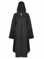 Black Fashion Street Gothic Witch Long Cardigan Jacket for Women