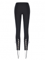 Black Gothic Hollow-Out Lace Legging for Women