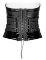 Black Gothic Love and Imprisonment Heavy Metal Heart-Shaped Corsetv