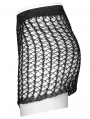 Black Gothic Cyber Tech Sexy Hollow-out Skirt