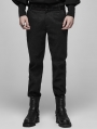 Black Vinatge Gothic Blood jacquard Long Pants for Men