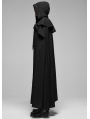 Black Retro Gothic Rococo Long Cloak for Men