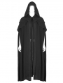 Black Retro Gothic Rococo Long Cloak for Men
