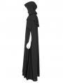 Black Retro Gothic Rococo Long Cloak for Men