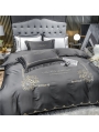 Sliver Vintage Embroidery Comforter Set 