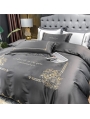 Sliver Vintage Embroidery Comforter Set 