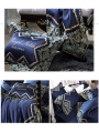 Blue Vintage Embroidery Comforter Set 