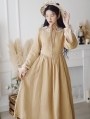 Vintage Long Sleeve Medieval Inspired Long Dress
