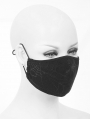 Black Gothic Cobweb Unisex Mask