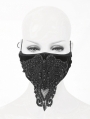 Black Gothic Lace Beading Mask for Women