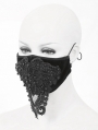 Black Gothic Lace Beading Mask for Women