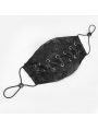 Black Gothic Punk Lace-up Unisex Mask