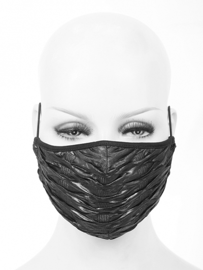 Black Gothic Punk Unisex Mask