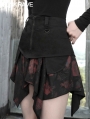 Black Street Fashion Gothic Summer Irregular Short Skirt