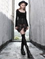 Black Street Fashion Gothic Summer Irregular Short Skirt