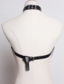 Black Gothic Punk Roop Chain Harness