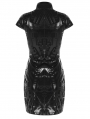 Black Cyber Prophet Futuristic Gothic Punk Sexy Short Dress