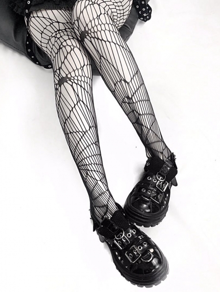 Punk cross fishnet tights – Cutiekill