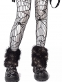 Black Gothic Punk Fishnet Tights