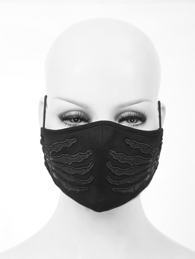 Black Gothic Punk Skull Unisex Mask