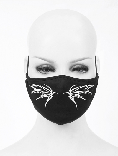 Black Gothic Punk Pattern Unisex Mask