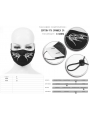 Black Gothic Punk Pattern Unisex Mask