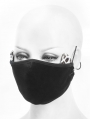 Black Gothic Cat Ear Mask for Women