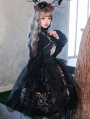 Black Dark Skull Gothic Lolita JSK Dress