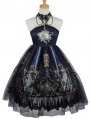 Black Dark Skull Gothic Lolita JSK Dress