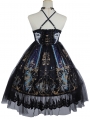 Black Dark Skull Gothic Lolita JSK Dress