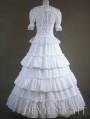 Classic White Long Prom Gothic Lolita Ball Gwons