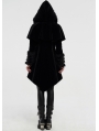 Black Velvet Winter Gothic Cape Coat for Women