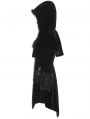 Black Velvet Winter Gothic Cape Coat for Women