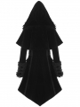 Black Velvet Winter Gothic Cape Coat for Women