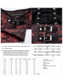 Black and Red Chinese Cheongsam Style Cyber Gothic Short Dress