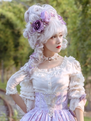 The Cat Lady Elizabeth Long Virago Sleeve Classic Lolita Blouse