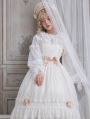 The Dawn Lady Beige Elegant French Lace Classic Lolita JSK Dress