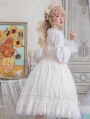 The Dawn Lady Beige Elegant French Lace Classic Lolita JSK Dress