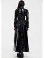 Cyber Rococo Laser Gothic Long Coat for Women