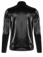 Black Gothic Punk Long Sleeve T-Shirt for Men