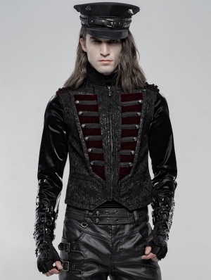 Black Gorgeous Retro Gothic Vest for Men