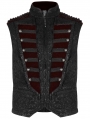 Black Gorgeous Retro Gothic Vest for Men