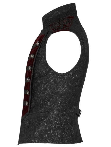 Black Gorgeous Retro Gothic Vest for Men - Devilnight.co.uk