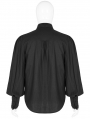 Black Vintage Gothic Gorgeous Court Long Sleeve Shirt for Men