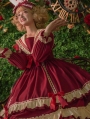 Miss Betty Red Classic Long Sleeve Lolita OP Dress