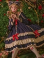 Miss Betty Navy Classic Long Sleeve Lolita OP Dress