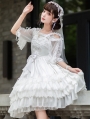 The Kiss Of Venus White Classic Lolita JSK Dress