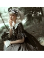 Miss Betty Black Gothic Short Sleeve Lolita OP Dress