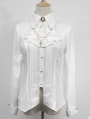 Neverland The Anthem Of Night White Long Sleeve Gothic Lolita Blouse