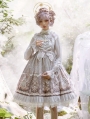 Satyrus Pattern Grey Side Opening Classic Lolita JSK Dress